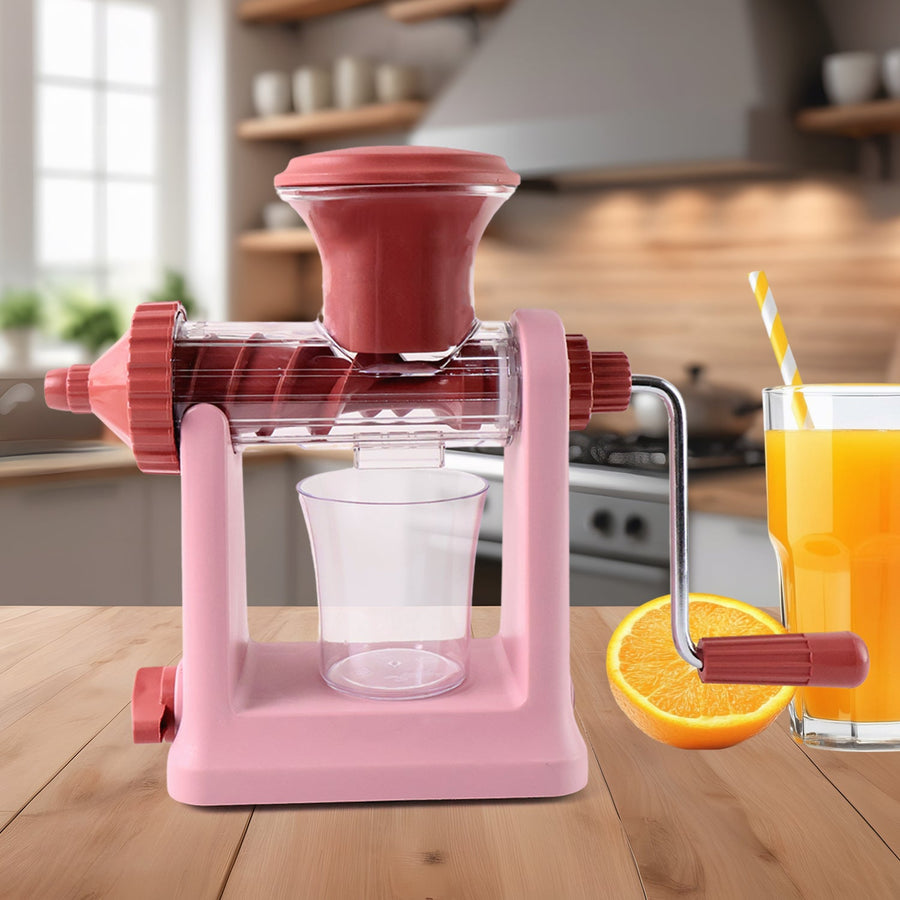 Manual Juicer with Vacuum Lock Base – Efficient Fruit & Vegetable Juicing
