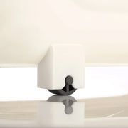 Side angle view demonstrating ergonomic handle and wheel mechanism