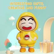 A yellow Face Changing Keychain displaying a playful, mischievous expression.