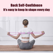 Durable resistance loop band for strengthening exercises and physical therapy.