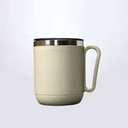 A top-down view highlighting the comfortable handle of the Ganesh coffee mug.