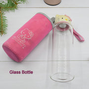 Close-up of stainless steel vacuum flask bottle for travel