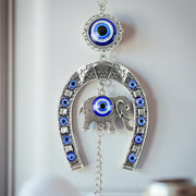 Spiritual evil eye wind chime charm designed for positive energy in home