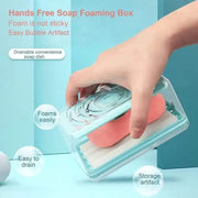 Multifunctional soap holder with drain holes, ideal for kitchen and bathroom.