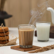 Classic fluted design plastic cutting chai tea glasses for home use