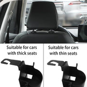 3-in-1 car organizer cupholder and phone holder with adjustable hooks