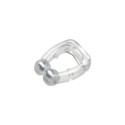 Silicone magnetic nose clip displayed on a smooth surface