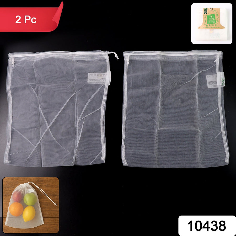 Reusable Mesh Produce Bags – Eco-Friendly Grocery Storage Set