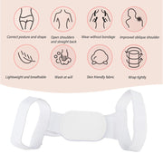 Back view of the adjustable Posture Corrector ensuring a snug fit.