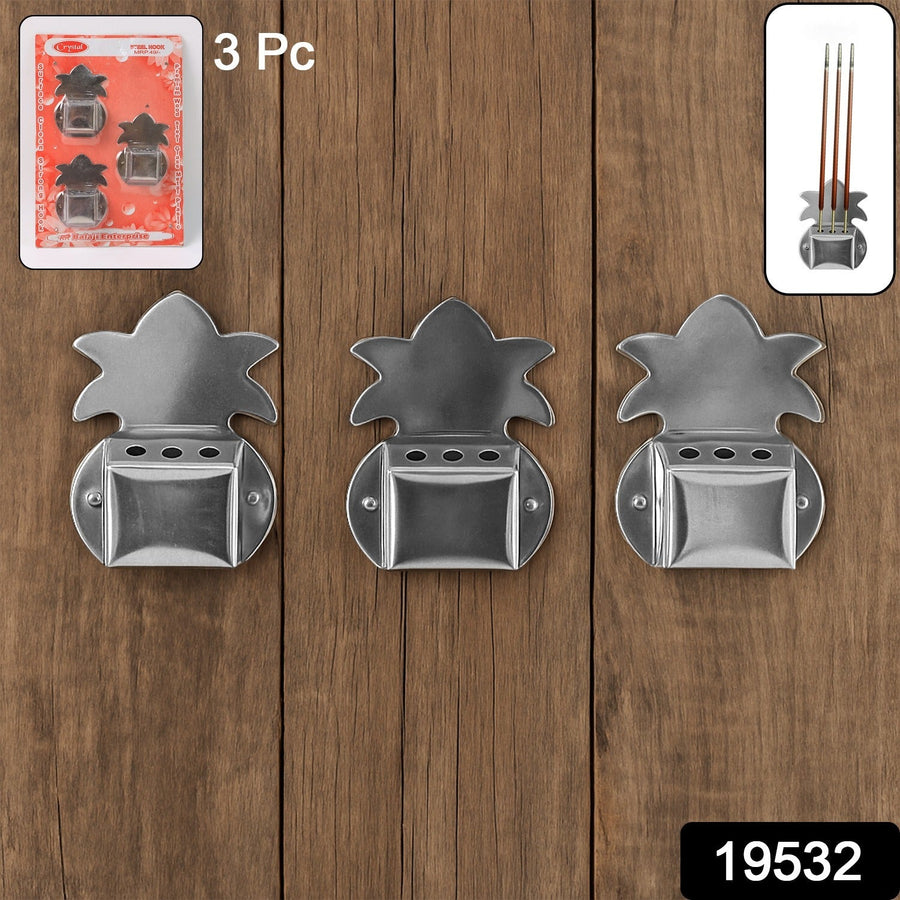 Wall-Mount Incense Stick Holders – Durable Metal Agarbatti Stand (3 Pc)