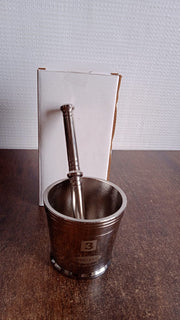 Durable stainless steel mortar and pestle set for home use