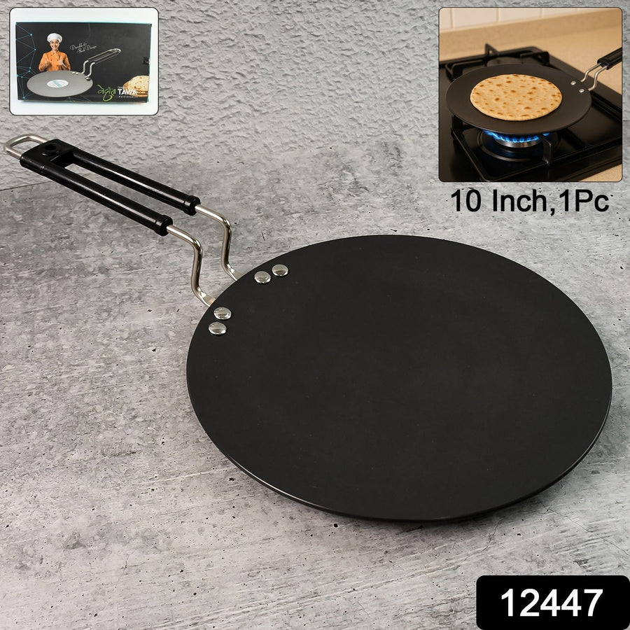 10 Inch Non-Stick Flat Roti Tawa – Durable Even Cooking