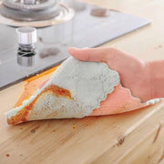 Assortment of colorful, highly absorbent kitchen cleaning towels.
