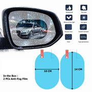 Scratch-resistant rearview mirror film protecting car mirrors and windows