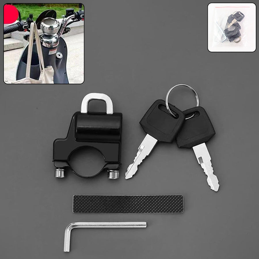 Helmet Lock for Motorcycles – Heavy-Duty Handlebar Security