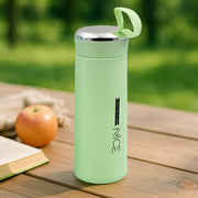 Glass Water Bottle 400ml leak proof main product image showing elegant design