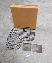 Multi-purpose corner shelf organiser providing extra storage space.