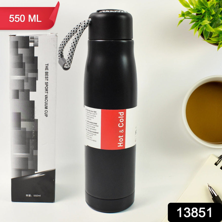 Vacuum Insulated Water Bottle – Keeps Drinks Hot & Cold 550ML