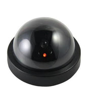 Realistic wireless dummy security camera with a visible lens for effective deterrence.