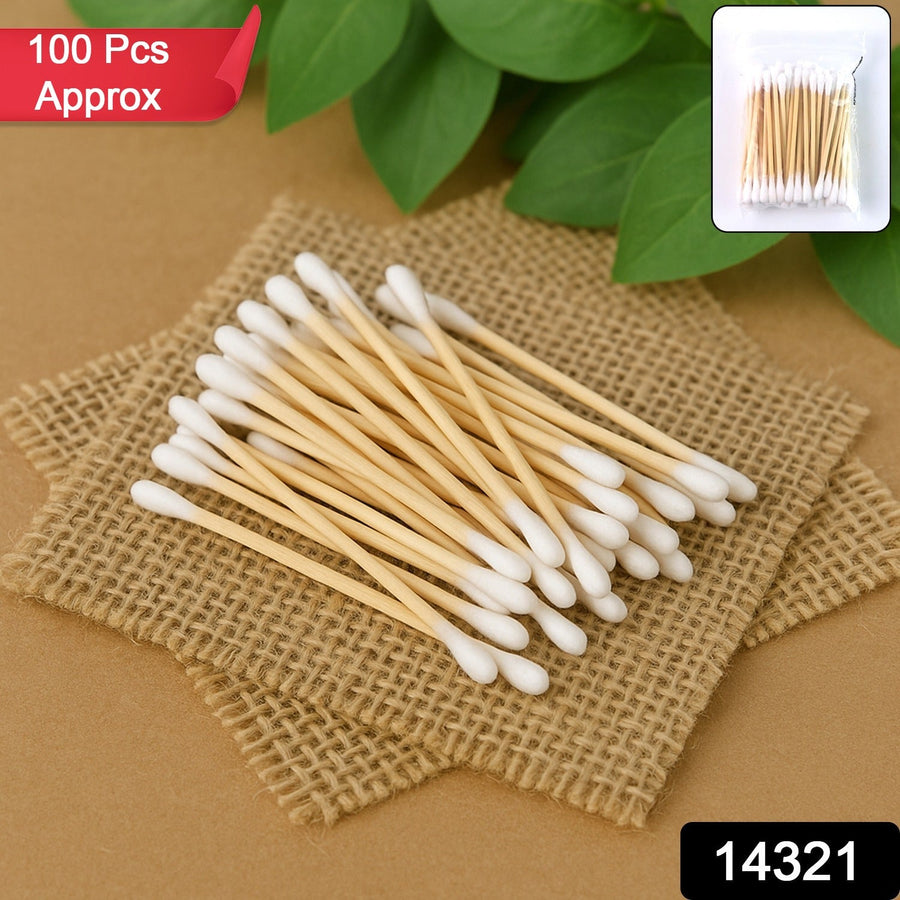 Wooden Cotton Ear Buds – Eco-Friendly, Soft & Biodegradable