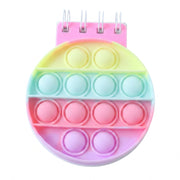 Colourful fidget diary with pop bubbles for children
