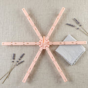 Space saving foldable drying rack with clips for balconies