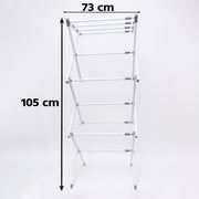3 Tier Folding Clothes Drying Rack Laundry Cloth Dryer Stand for Balcony (1 Set) view 6
