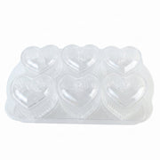 Heart shape glass bowl close view