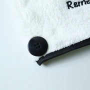 Absorbent microfiber hair towel wrap for fast drying