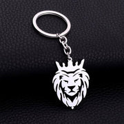Stylish Metal Lion Head Keychain (1 Pc)