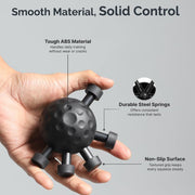 Versatile portable hand workout grip strengthener device.