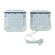 Efficient two sided glass scrubber for interior and exterior window cleaning.