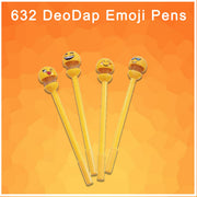 Bright yellow smiley face emoji pens, bringing cheer to your desk.