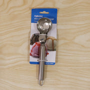 Heavy duty ice cream and cookie dough scoop with squeeze trigger