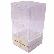 Transparent acrylic jewellery storage with pull out drawers