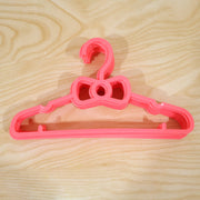 Plastic hanger set for toddler and infant clothing