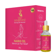 Pain relief navel oil bottle for menstrual cramps