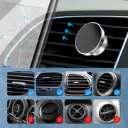 Magnetic phone holder with 360-degree rotation for convenient smartphone positioning