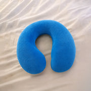 Blue neck pillow soft cushion