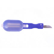 Serrated fish scaler with lid for cleaning fish at home