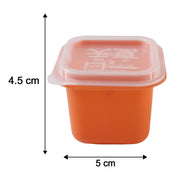 Square Ice Cube Mould Set with Lids Multicolor for Drinks and Cocktails (4 Pc)