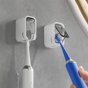Wall mount toothbrush holder bathroom