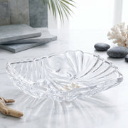 Decorative crystal turtle on tray for home and office decor