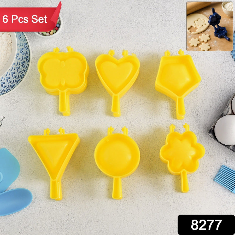 Plastic Cookie Cutter Set – 6-Pc Assorted Baking Moulds for Kids