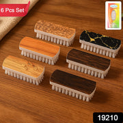 Six pieces of VeePee heavy-duty cloth washing brushes with ergonomic grips