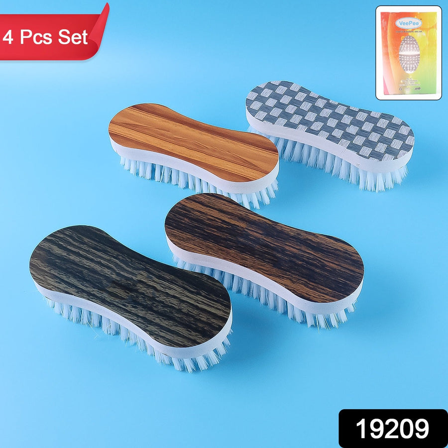 Cloth Washing Brush Set – Ergonomic 4-Piece Laundry Cleaner