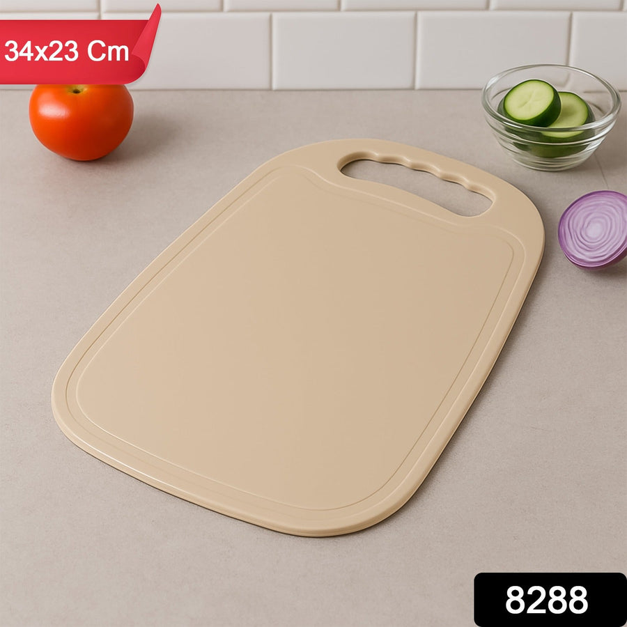 Plastic Chopping Board 34x23 cm – Durable, Non-Slip with Handle