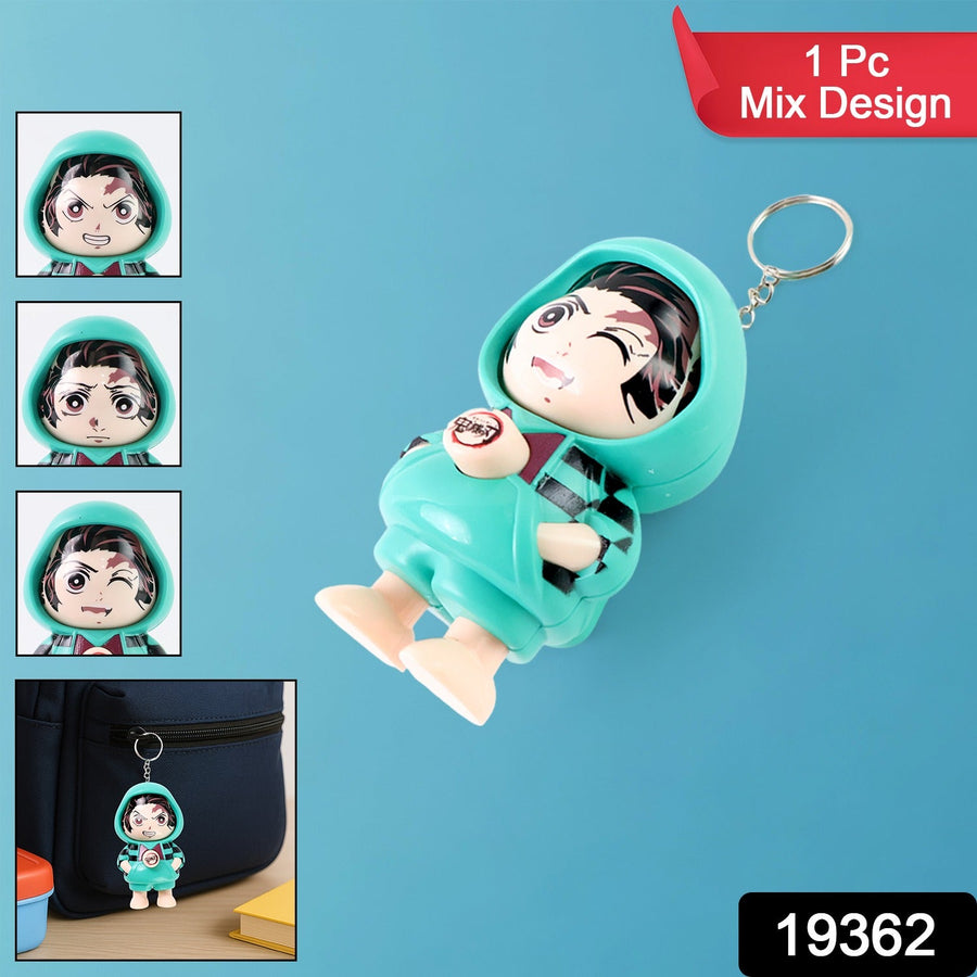 Cartoon Character Keychain – Durable PVC Cute Mini Figure