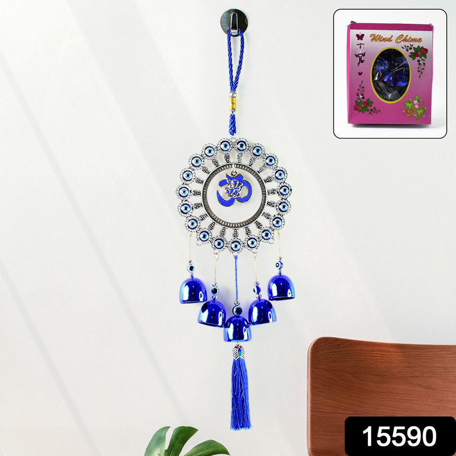 Om Evil Eye Wind Chime – Protective Spiritual Home Decor