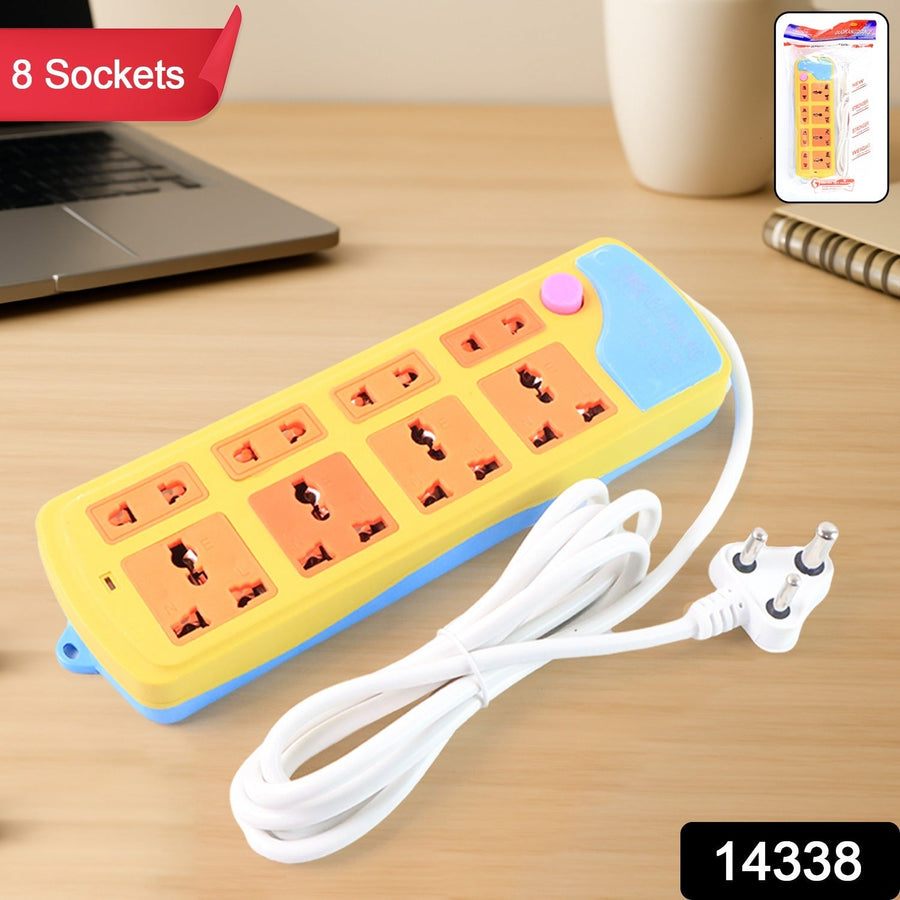 Multi Socket Extension Board – 8 Universal Sockets with Master Switch